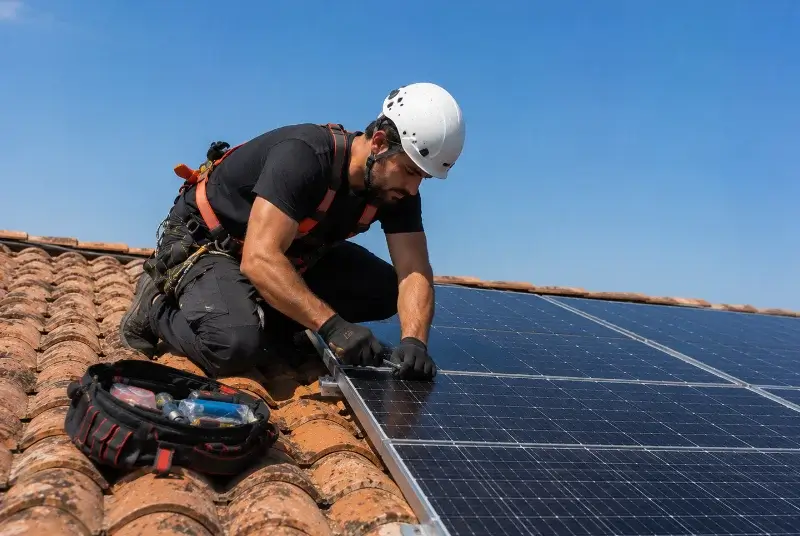 Maintenance et monitoring de panneaux solaires à Ribaute