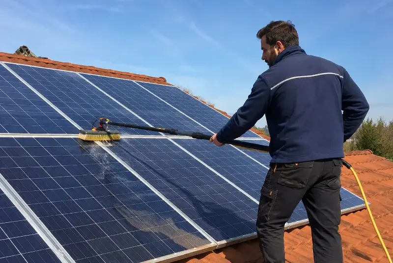 Nettoyage et entretien de panneaux solaires à Ribaute